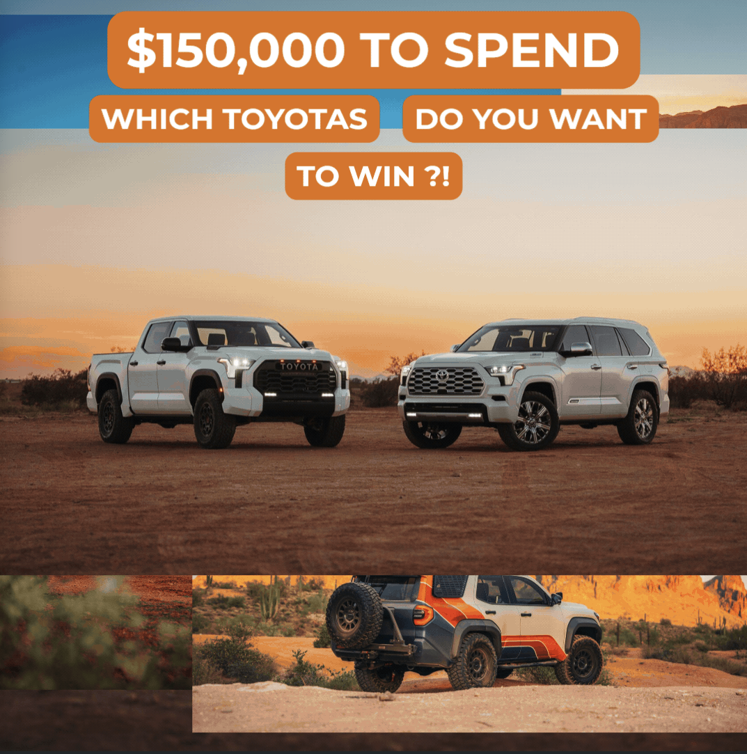 $150k Right Toyota Shopping Spree